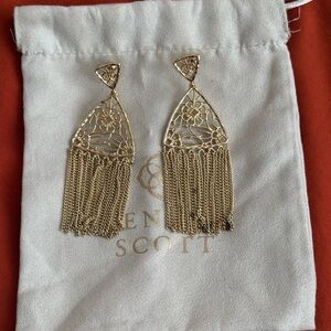 Kendra Scott Gold Filigree Earrings